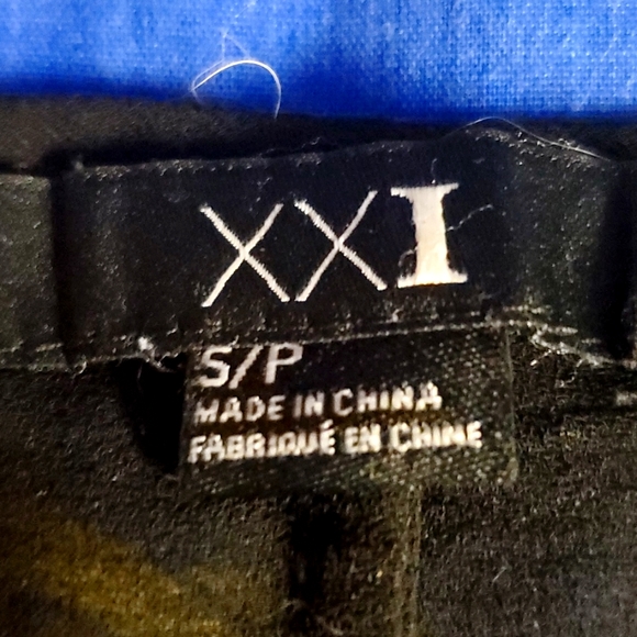 XXI navy blue, sheer, sparkly top - Picture 4 of 4